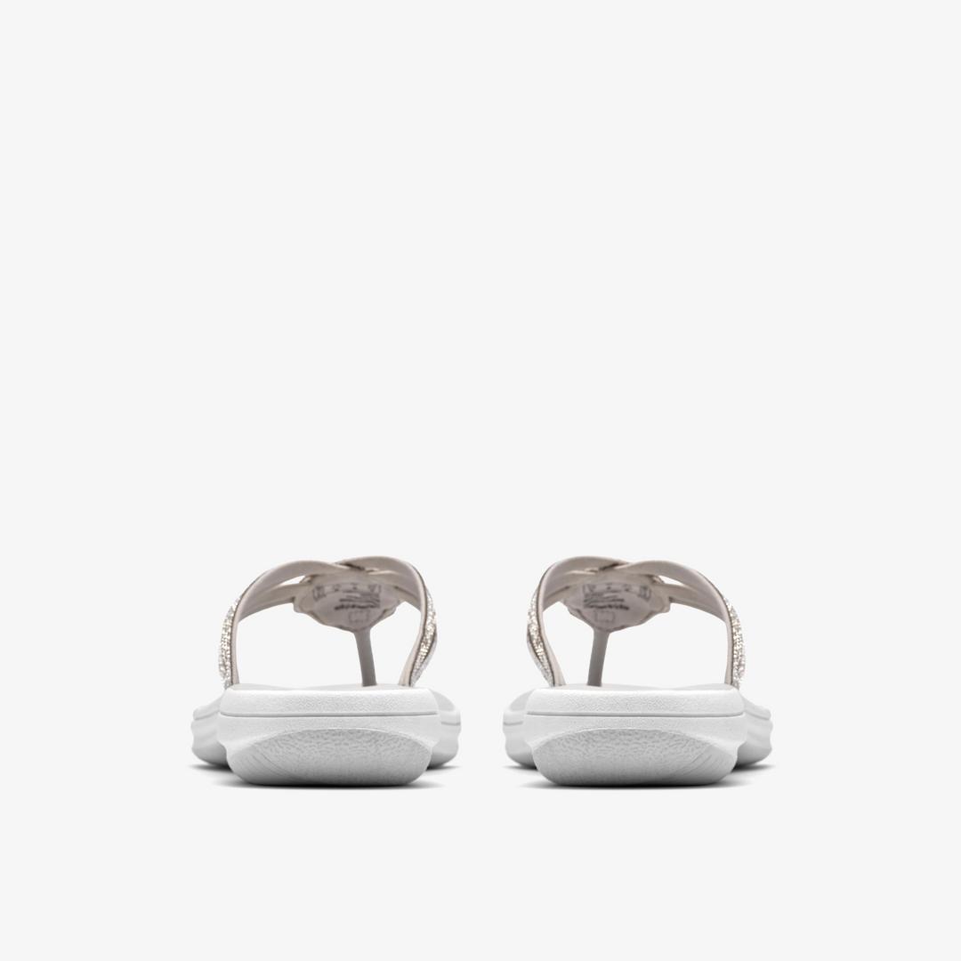 Womens Breeze Gem Silver Flip Flop - Image 5