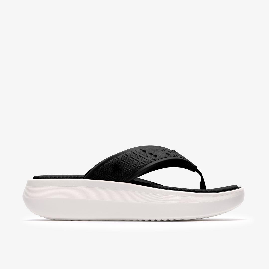 Womens Solevana Post Black Flip Flop