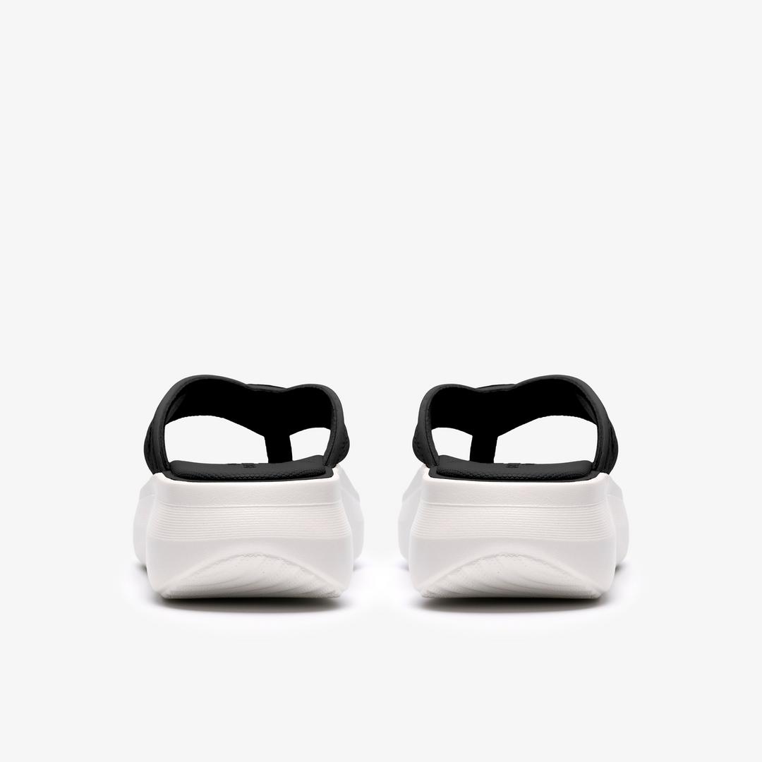Womens Solevana Post Black Flip Flop - Image 4
