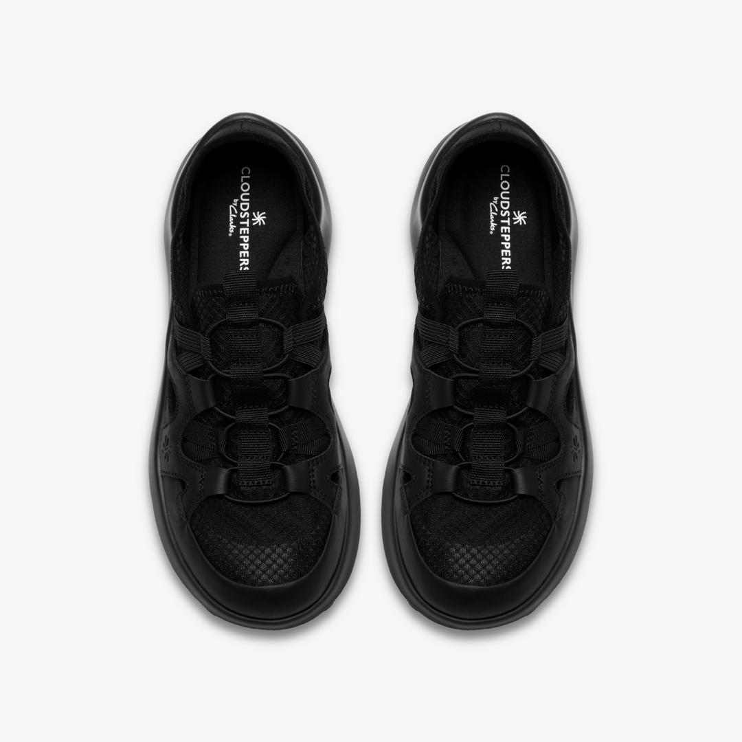 Womens Solevana Step Black Slip-Ons - Image 6