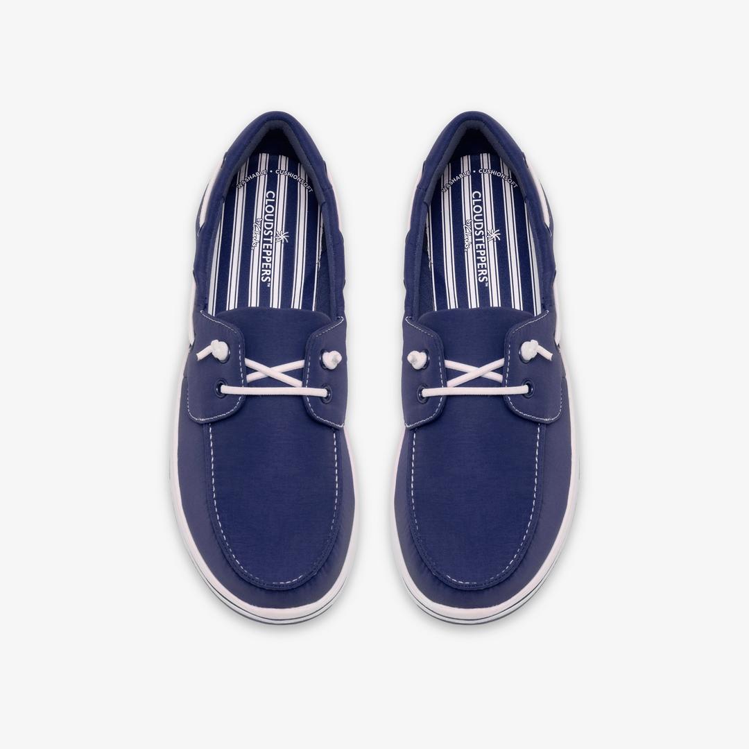 Womens Breeze Edge Navy Slip-Ons - Image 7