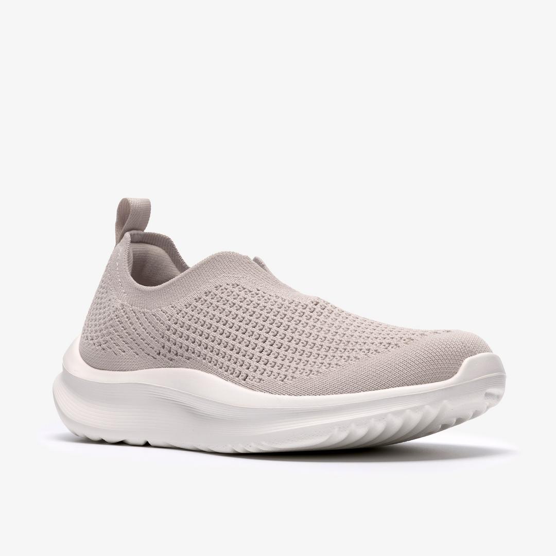 Womens Solevana Knit Pale Grey Sneaker - Image 4