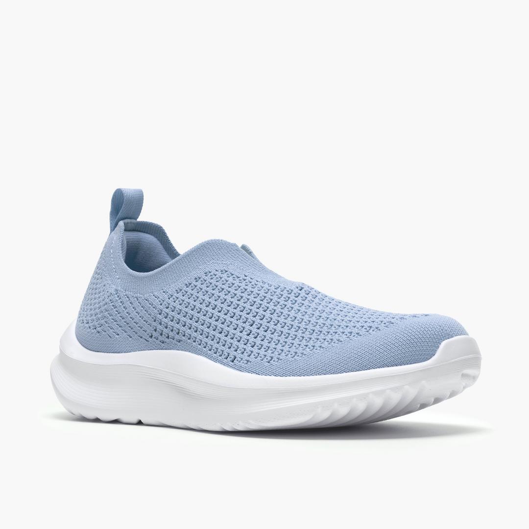 Womens Solevana Knit Light Blue Sneakers - Image 4