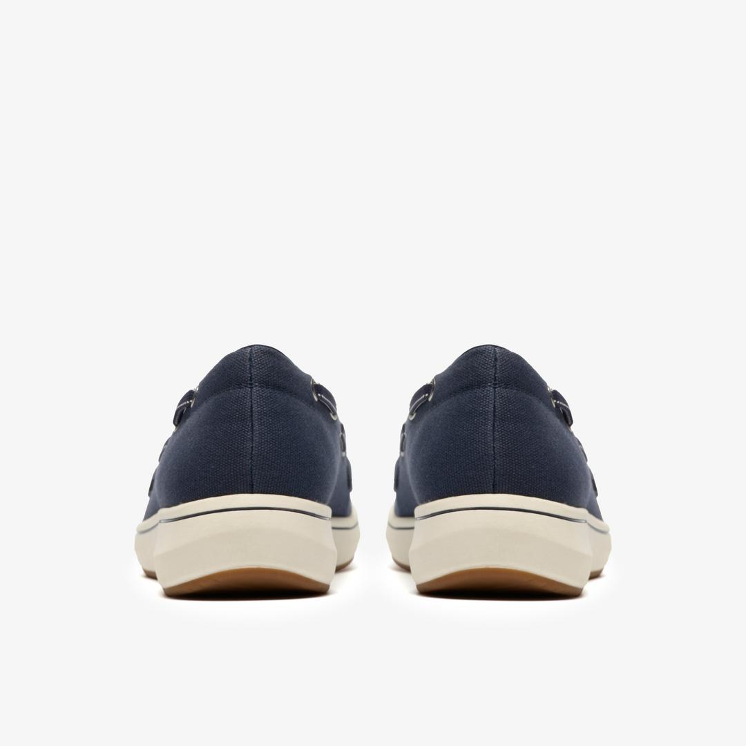 Womens BreezeSky Bay Navy Canvas Loafers - Image 5