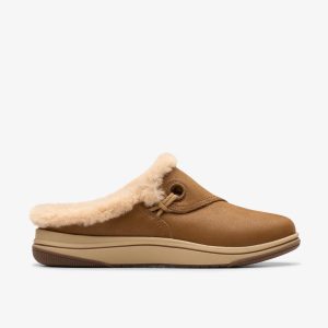 Womens Breeze Myth Dark Tan Clogs & Mules