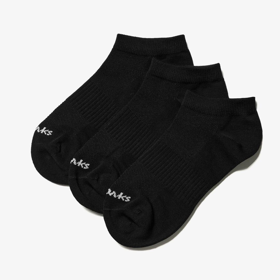 3 Pack Sport Ankle Black Socks