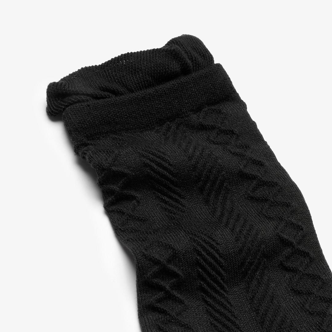 Ruffle Crew Black Socks - Image 2