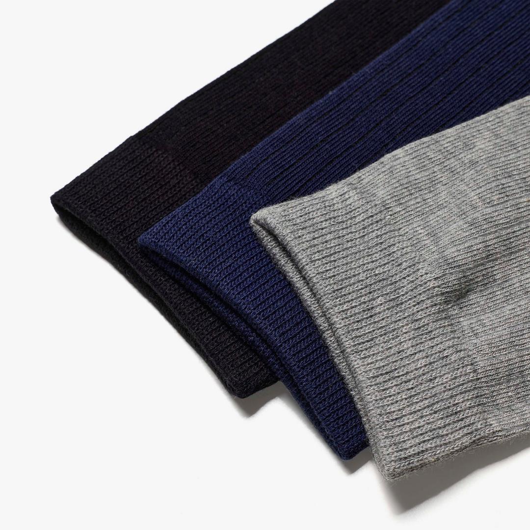 3 pack Crew Black Multicolour Socks - Image 2
