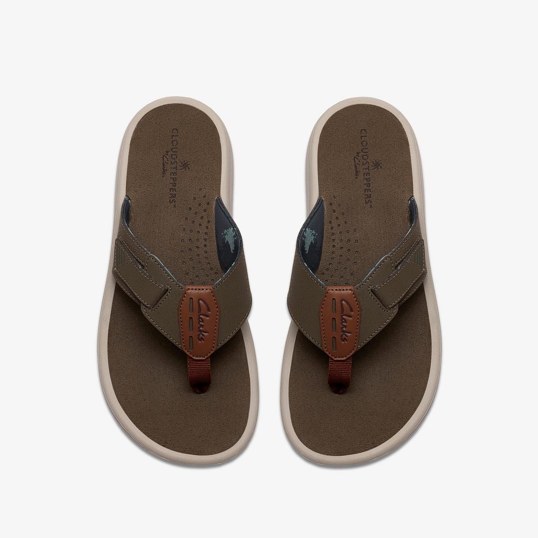 Mens M Breeze Green Combination Flip Flop - Image 6