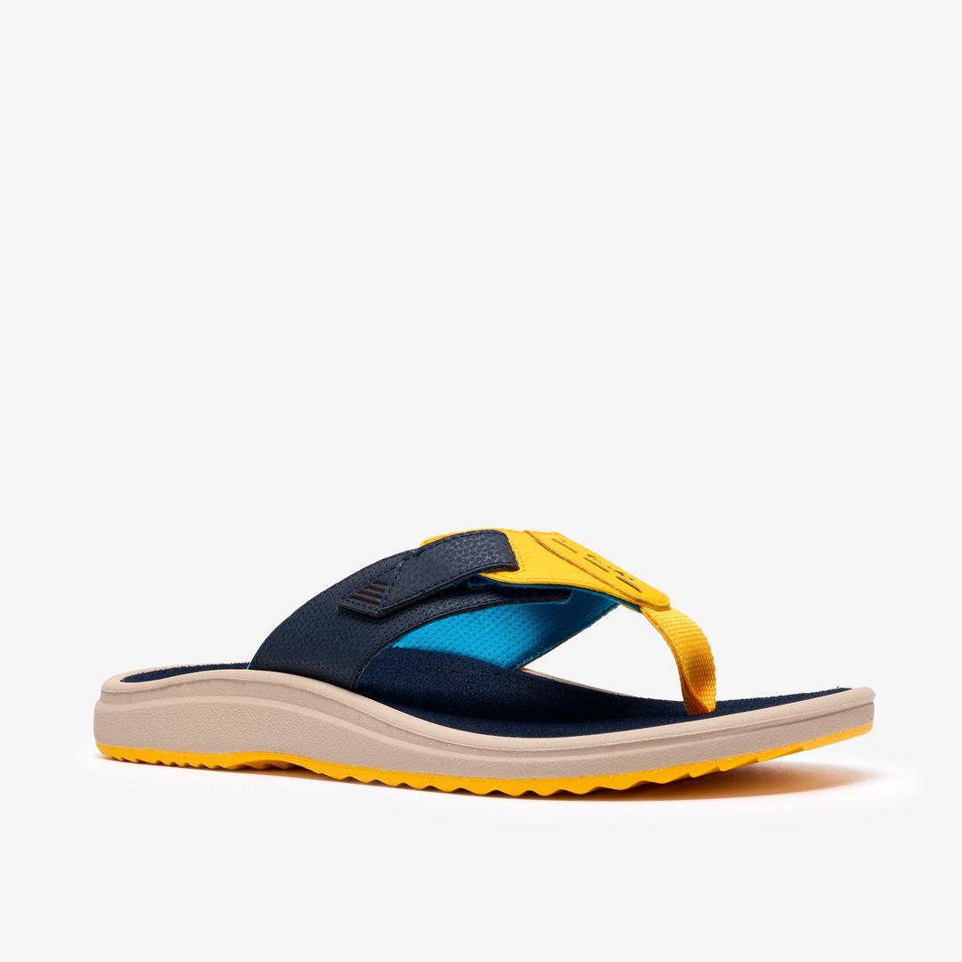 Mens M Breeze Yellow Combination Flip Flop - Image 4