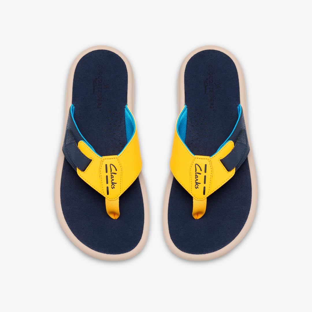 Mens M Breeze Yellow Combination Flip Flop - Image 6