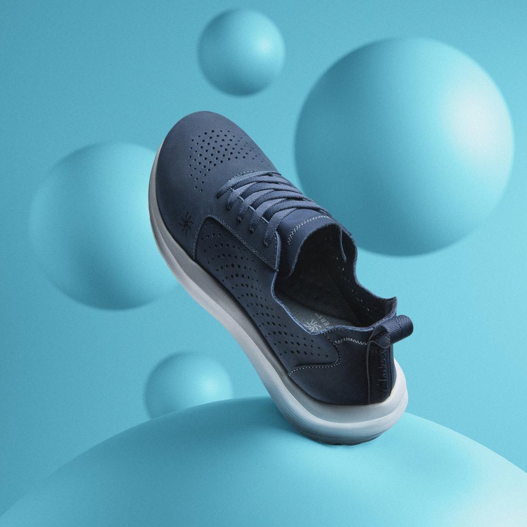 Womens Solevana Style Navy Sneakers - Image 3