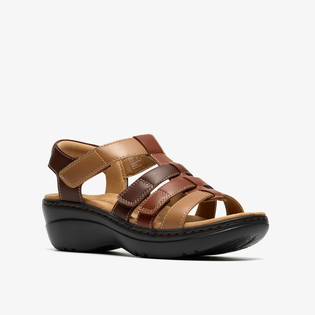 Womens Merliah2 Ruby Tan Combination Wedges - Image 4