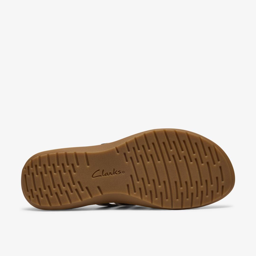Womens Maelynn Abby Gold Metallic Flat Sandals - Image 3