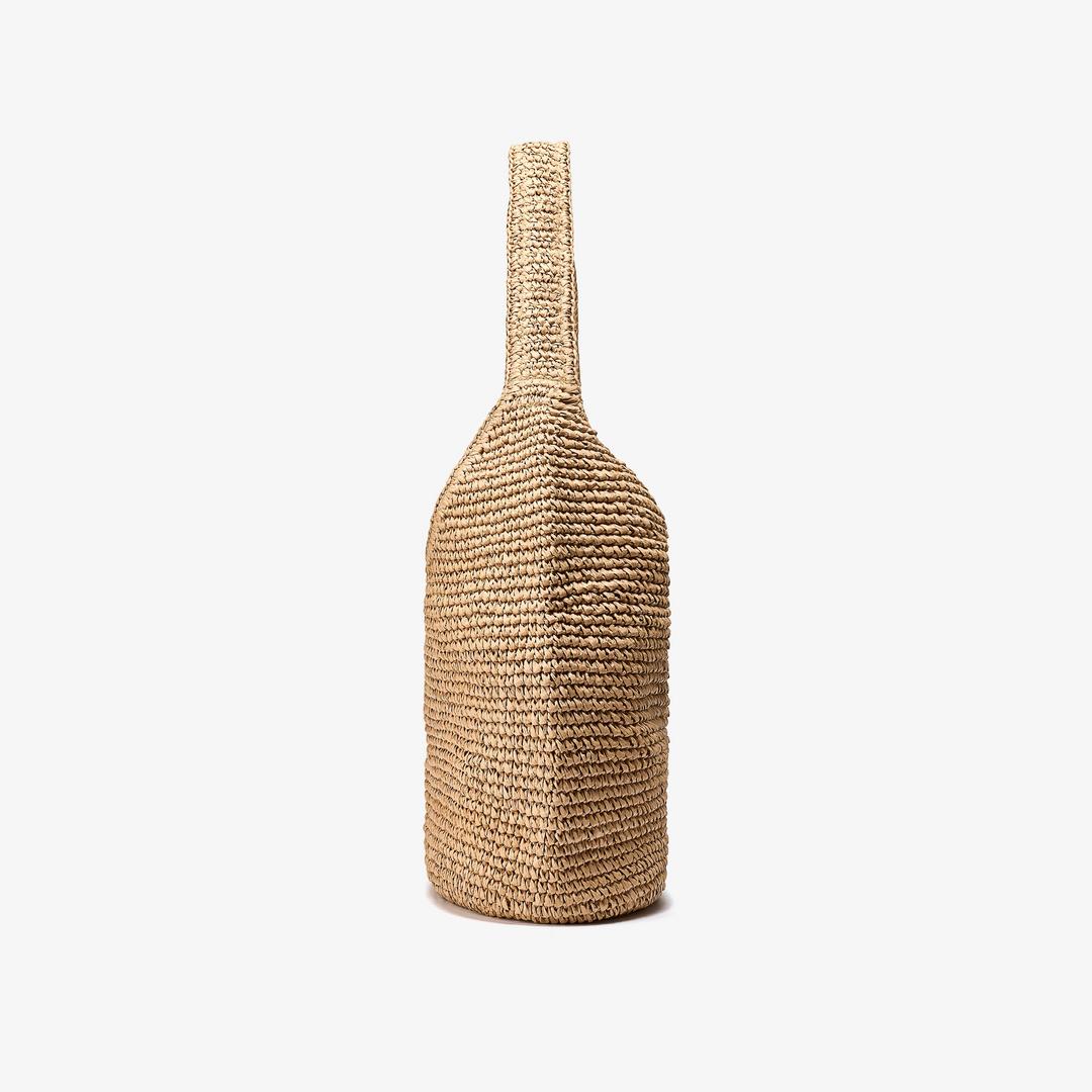 Womens Talia Straw Natural Tote Bag - Image 3
