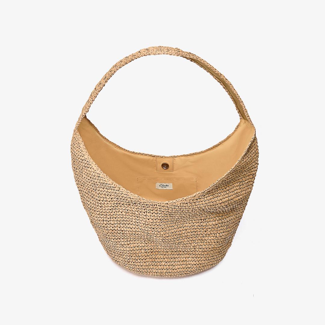 Womens Talia Straw Natural Tote Bag - Image 4
