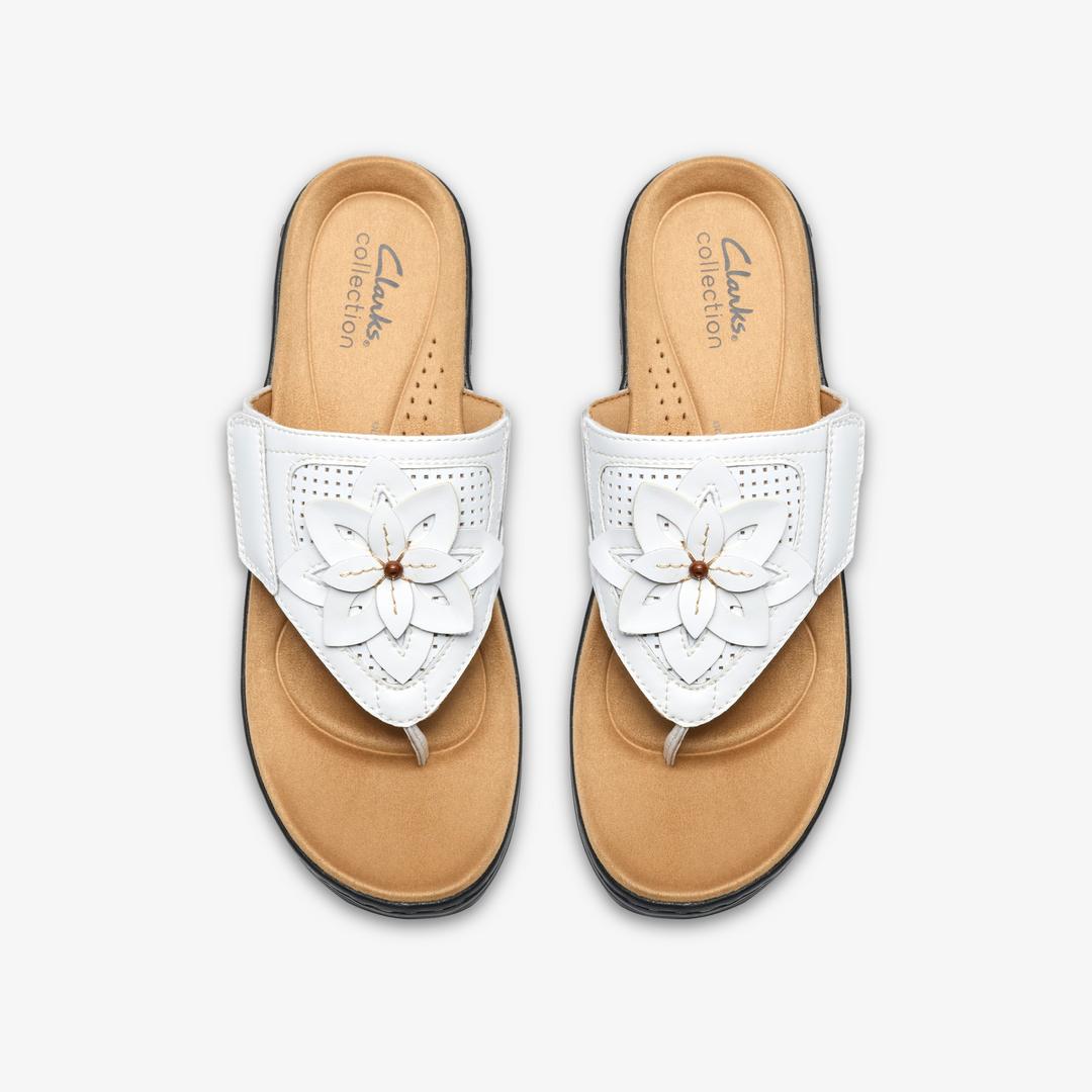 Womens Merliah2 Kyla White Combination Wedges - Image 7