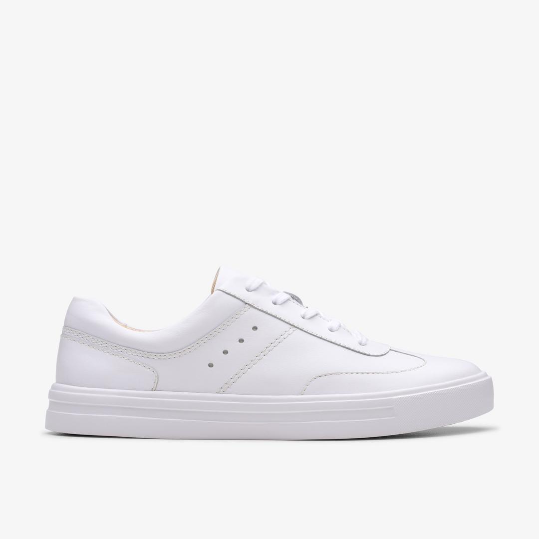 Womens Makea Court White Leather Sneakers