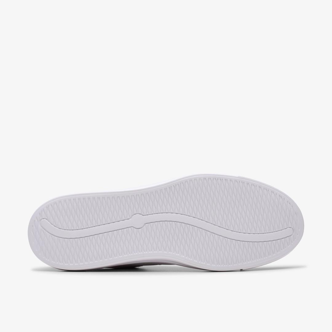 Womens Makea Court White Leather Sneakers - Image 4