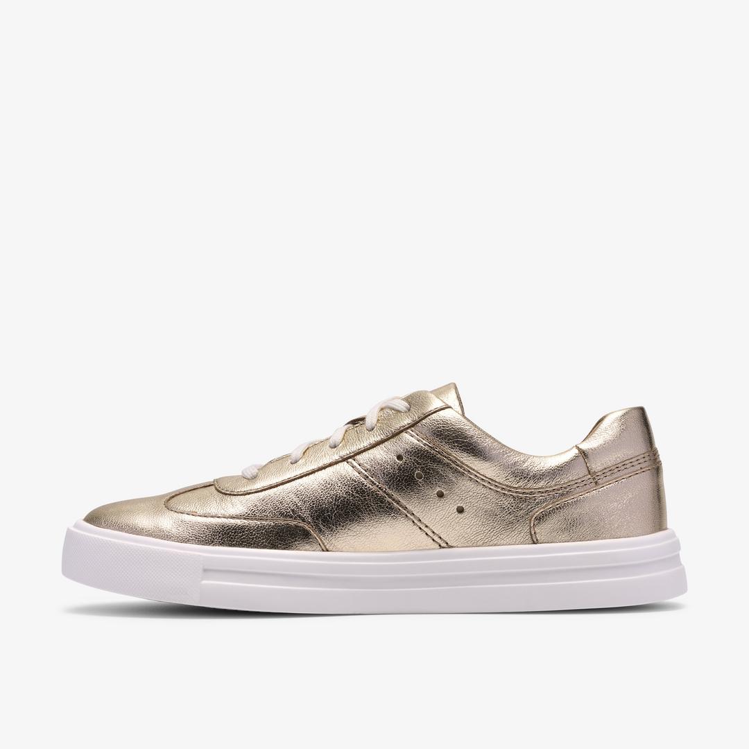 Womens Makea Court Soft Gold Sneakers - Image 2