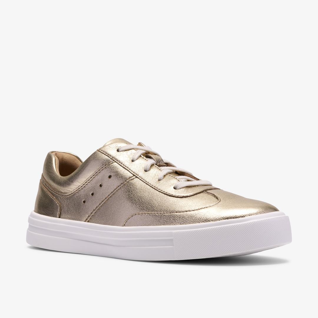 Womens Makea Court Soft Gold Sneakers - Image 4