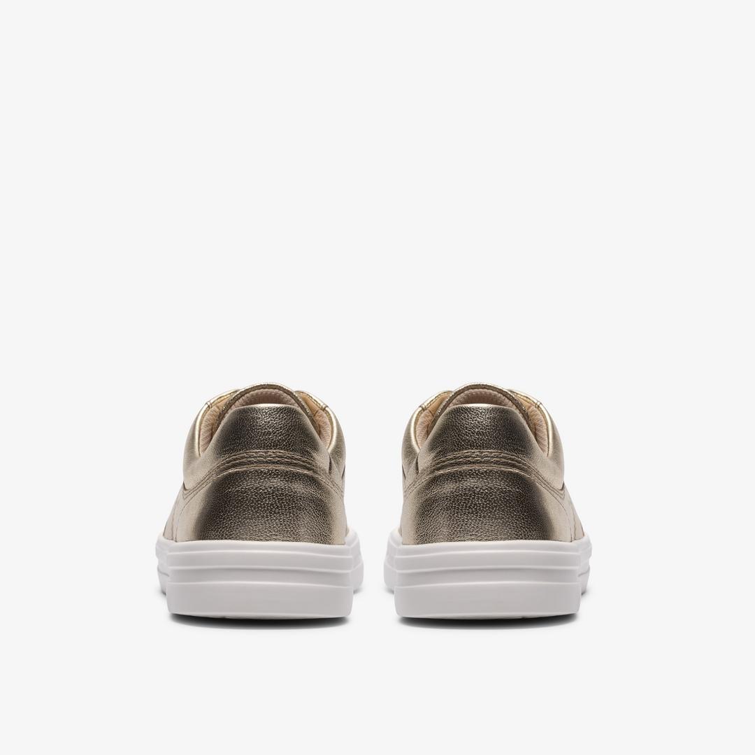 Womens Makea Court Soft Gold Sneakers - Image 5