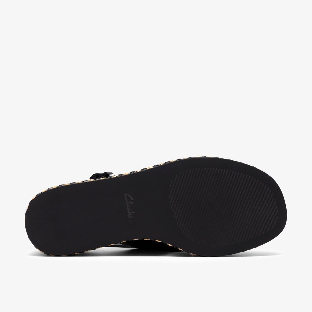 Womens Tessiah Cross2 Black Interest Wedges - Image 3