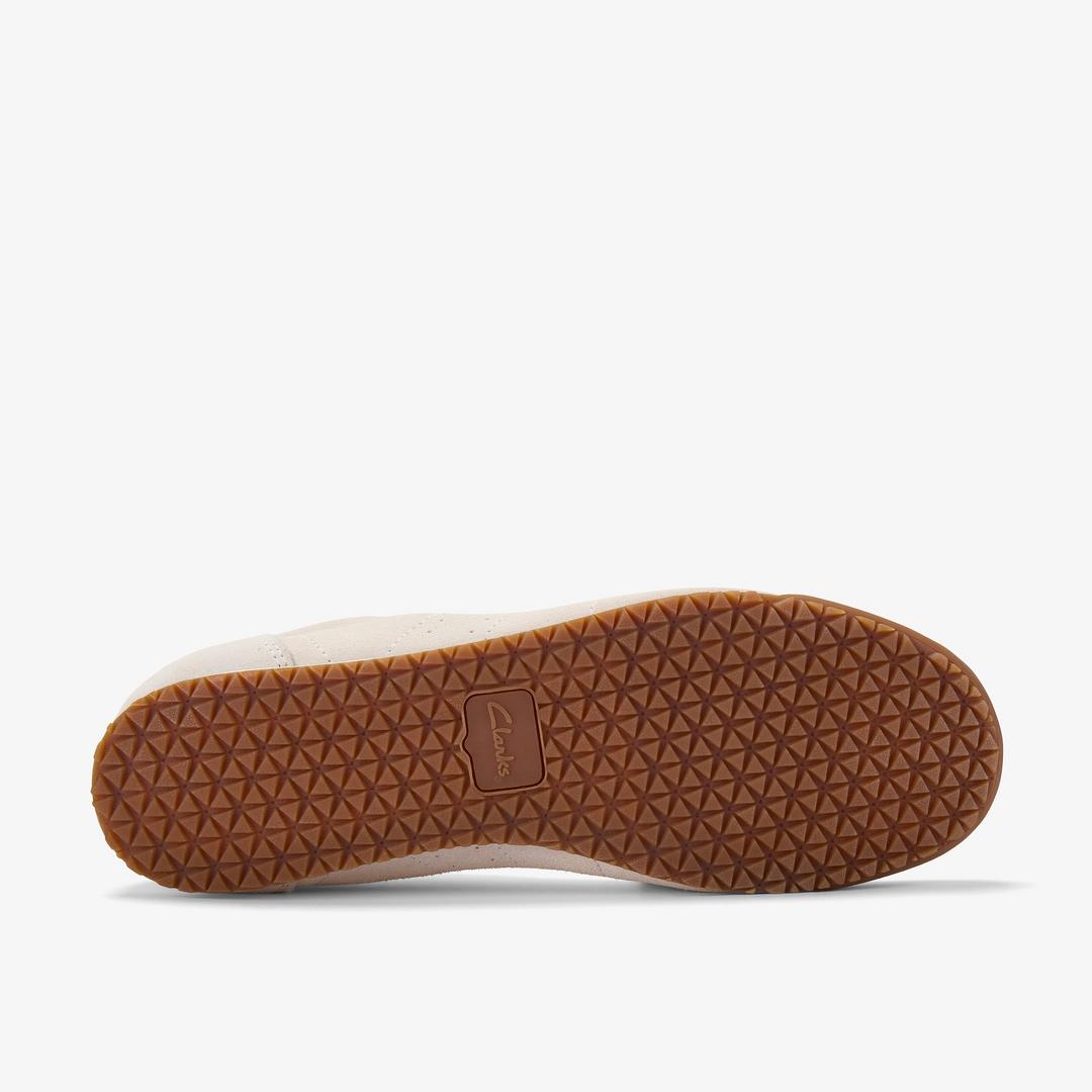 Womens Moritz Lo2 Off White Suede Sneakers - Image 3