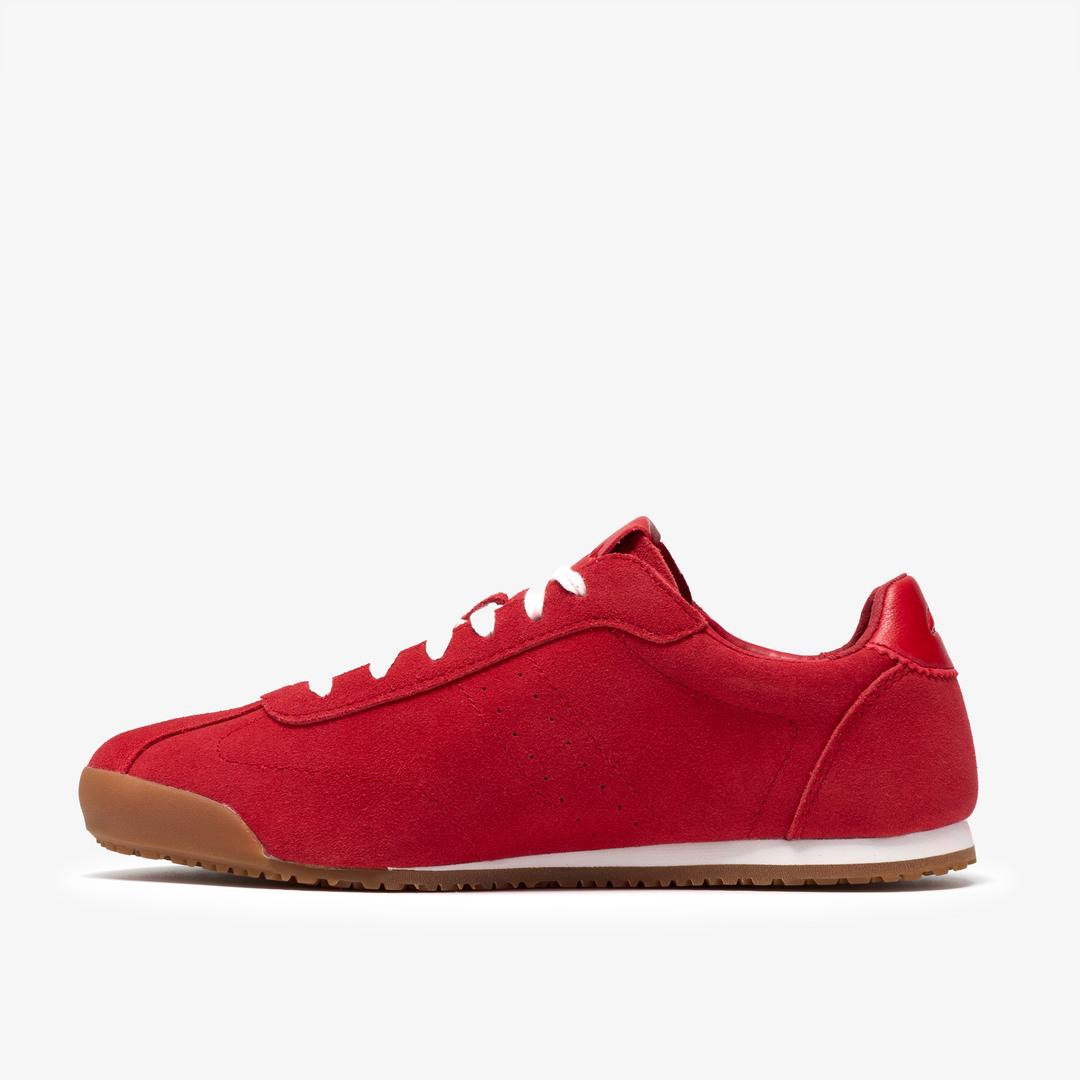 Womens Moritz Lo2 Red Suede Sneakers - Image 2