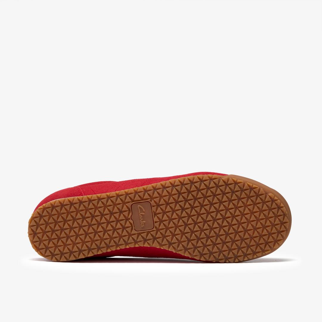 Womens Moritz Lo2 Red Suede Sneakers - Image 3
