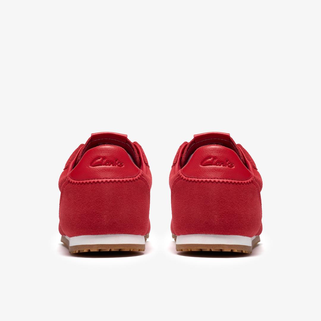 Womens Moritz Lo2 Red Suede Sneakers - Image 5