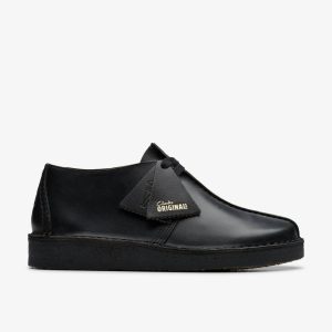 Womens Desert Trek Black Smooth Leather