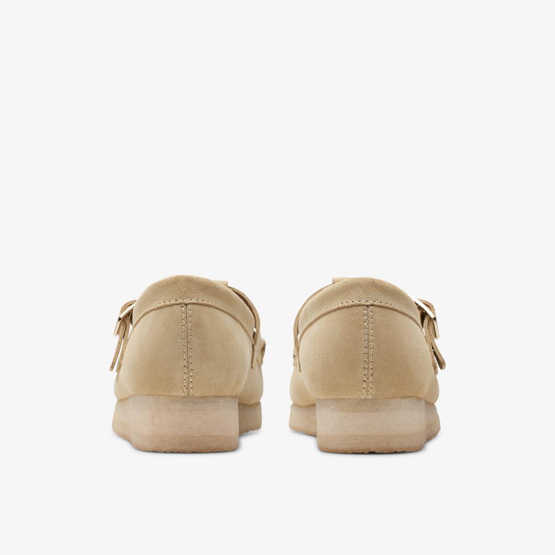 Women's Wallabee T-Bar Maple Suede Moccasins - Image 6