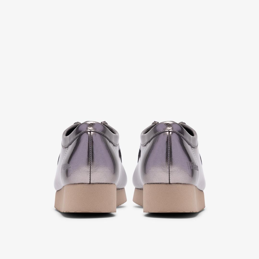 Womens Wallabee 2604 Silver Patent Wallabees - Image 6