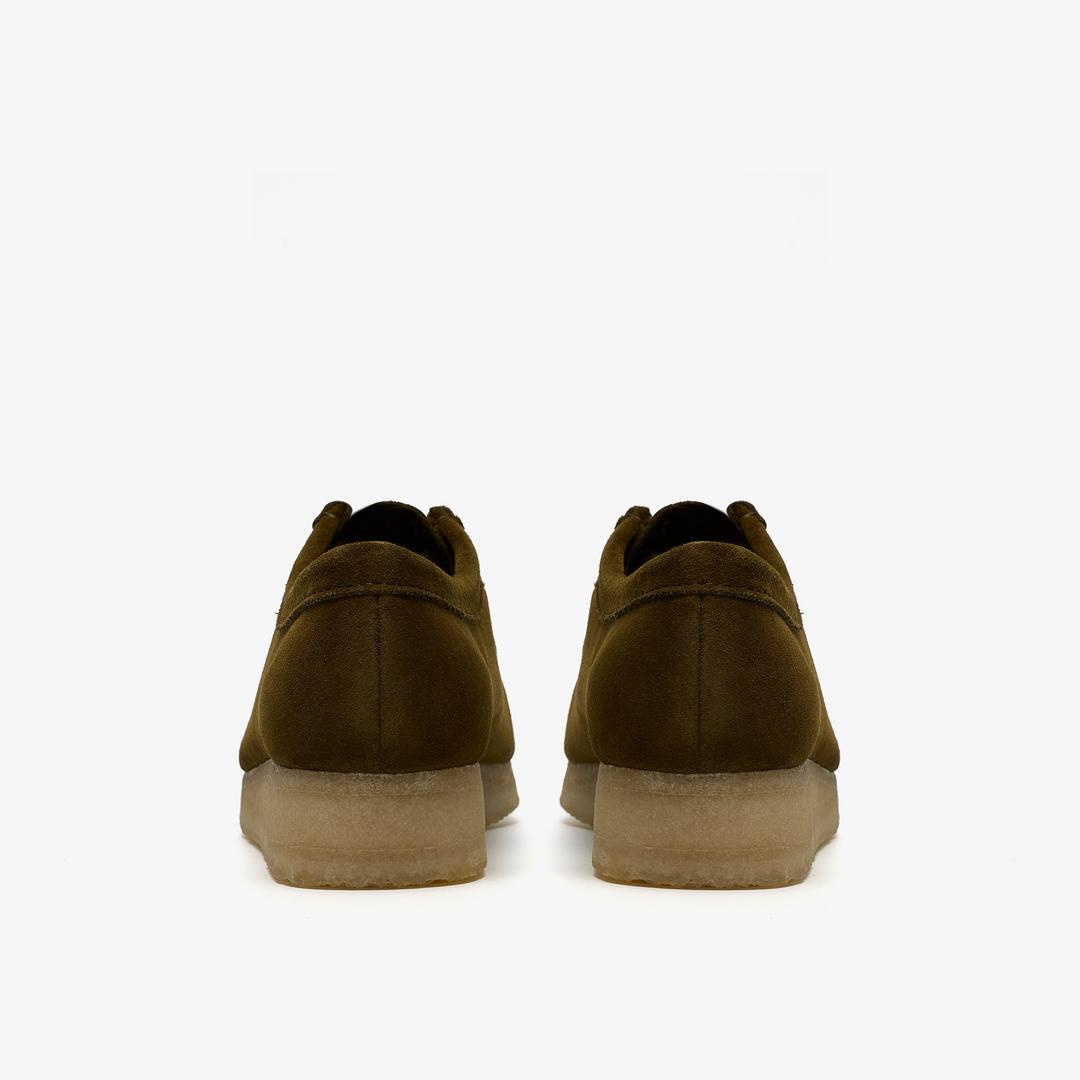 Womens Wallabee Olive Suede Wallabees - Image 5