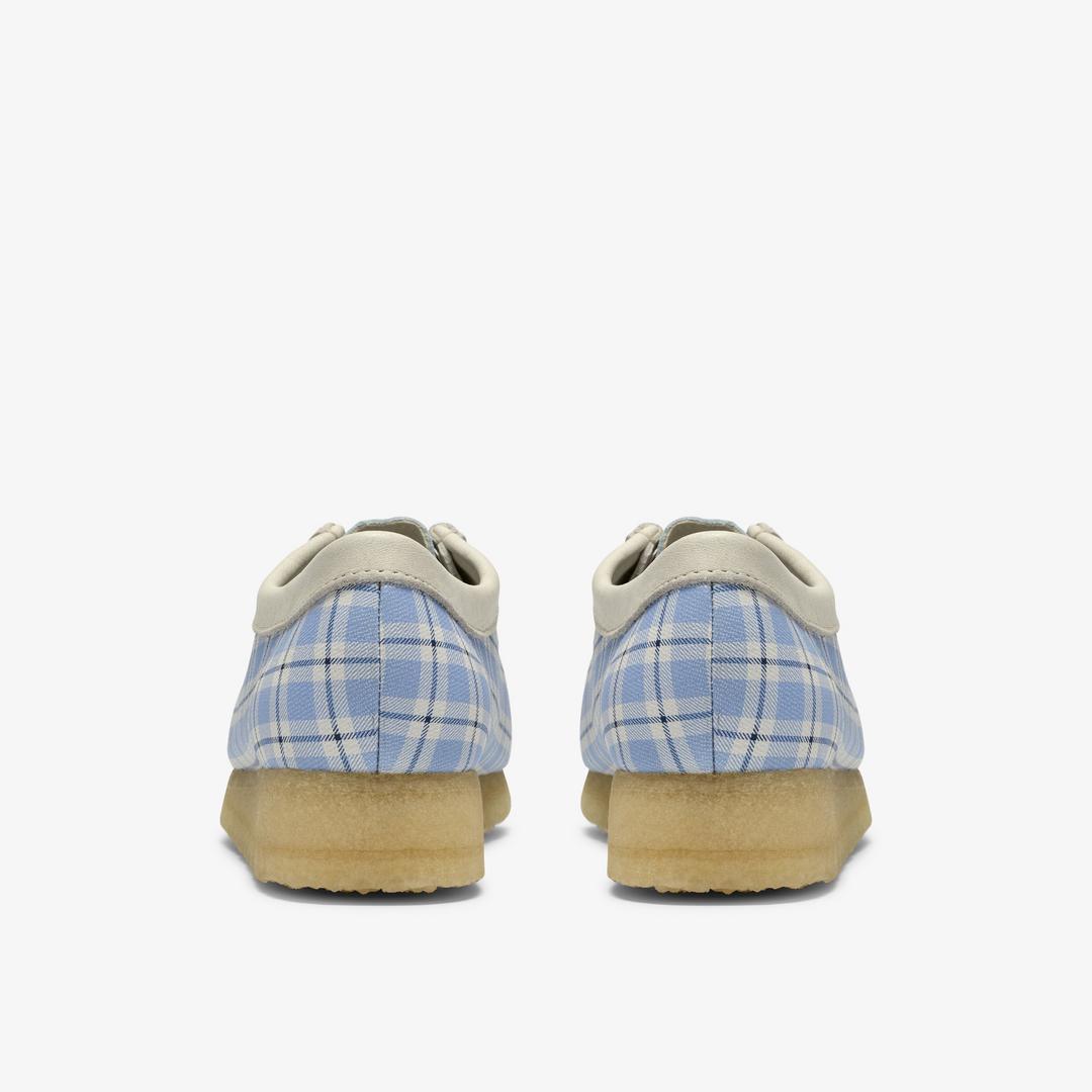 Womens Wallabee Gingham Blue Check - Image 6
