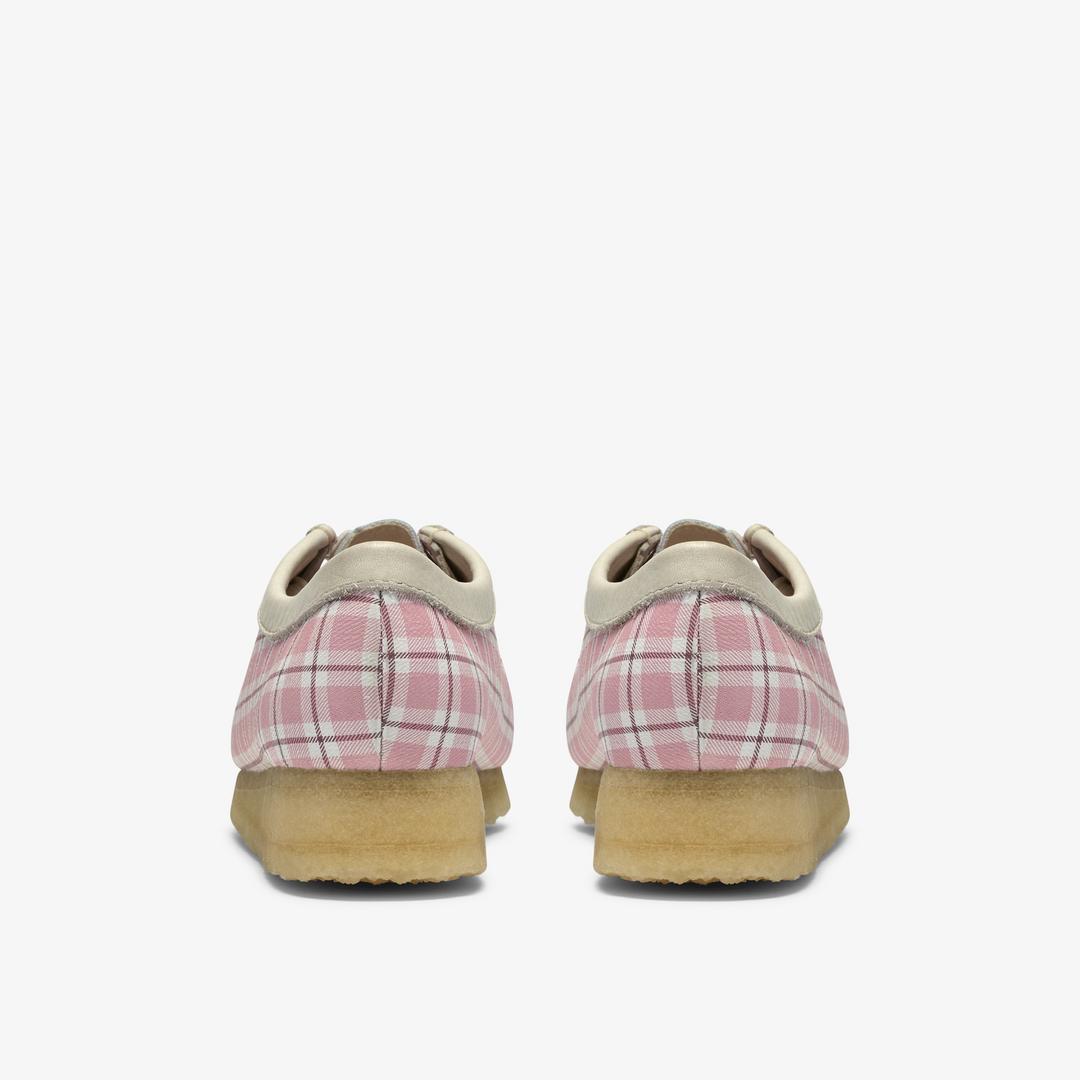 Womens Wallabee Gingham Pink Check - Image 6