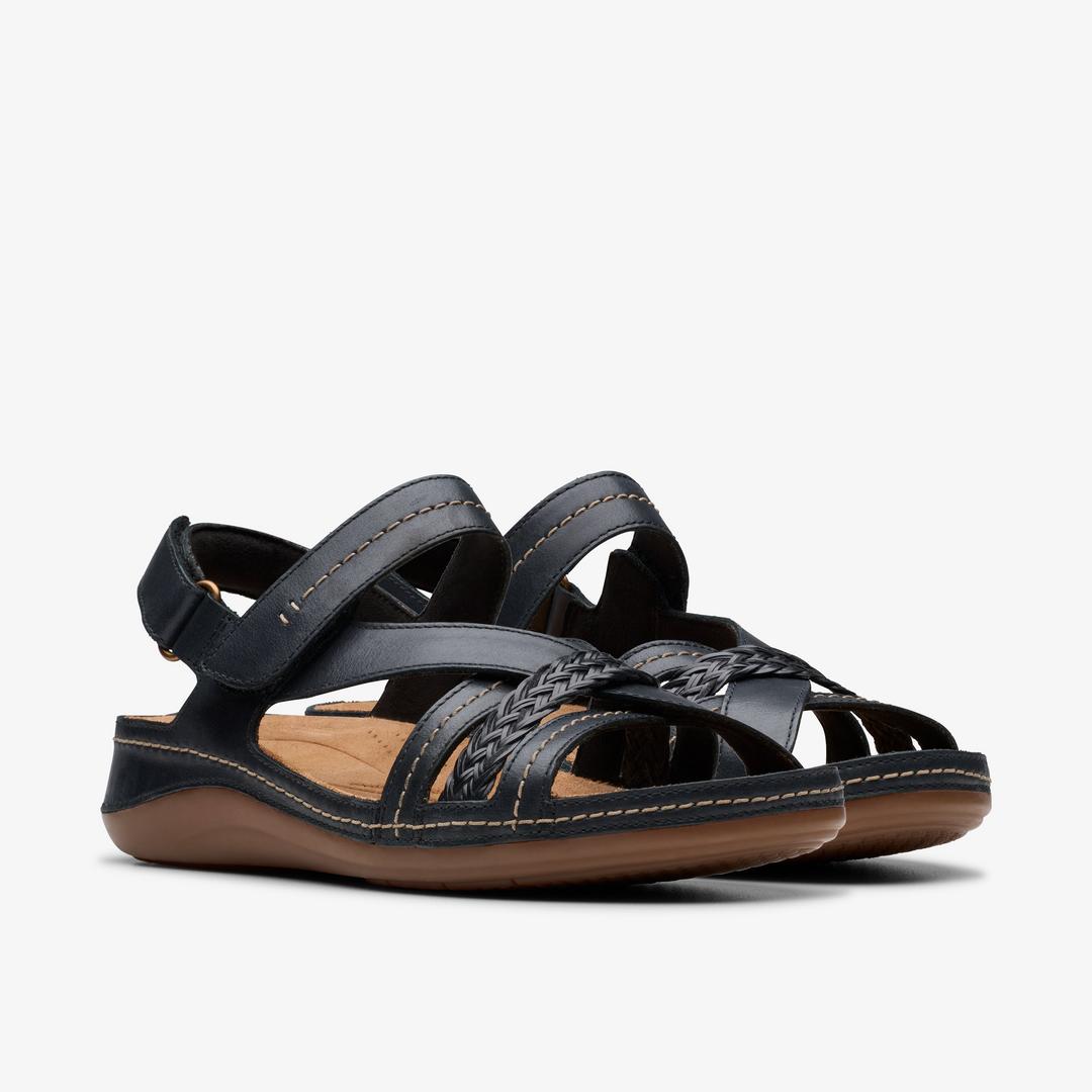 Women's Cecily Strap Black Combination Strappy Sandals - Image 4