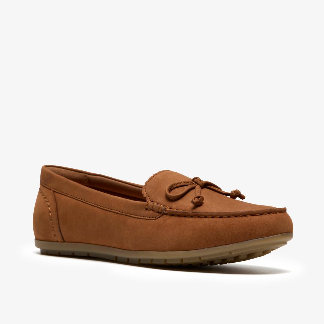 Womens Elliotte Sail Tan Nubuck Moccasins - Image 4