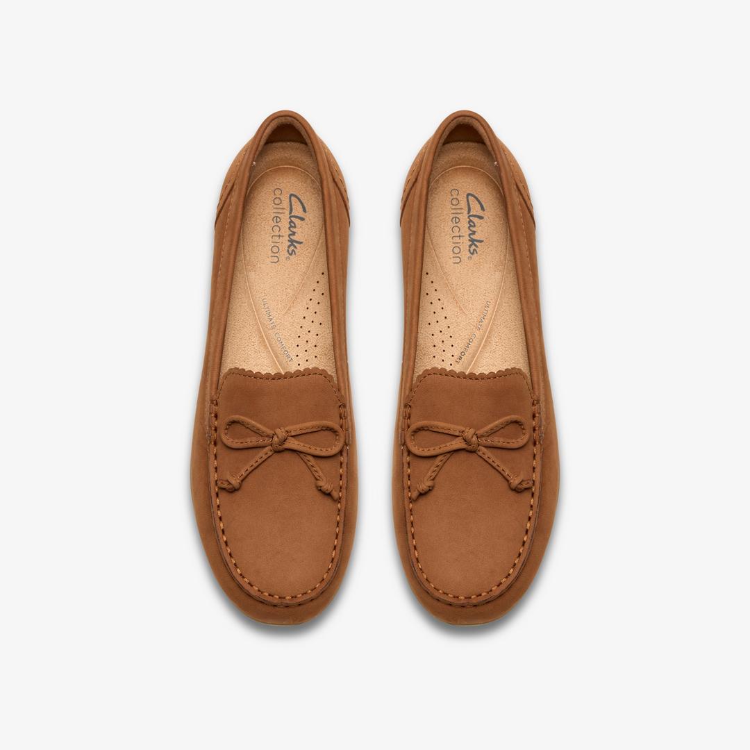 Womens Elliotte Sail Tan Nubuck Moccasins - Image 6