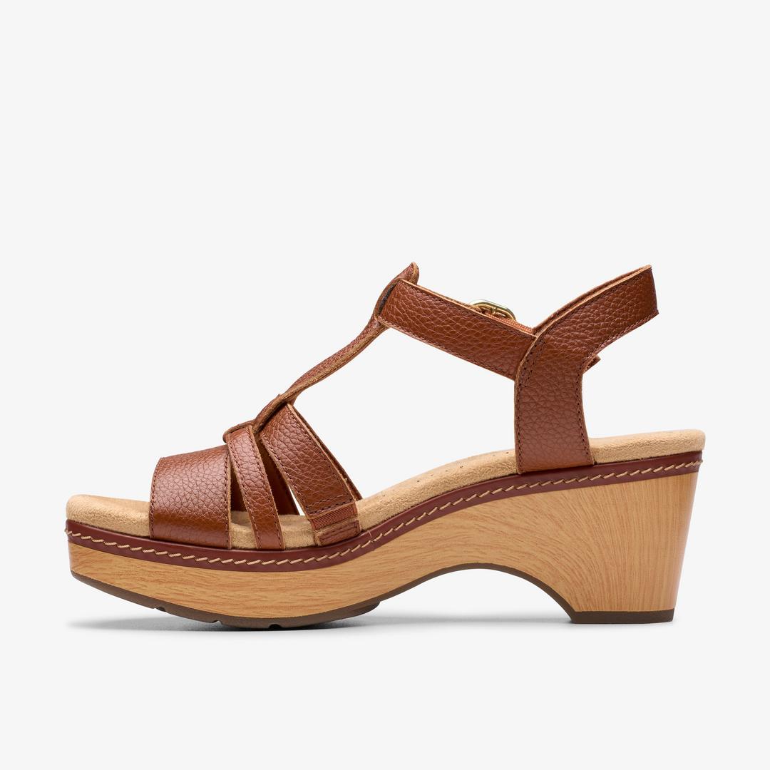 Women's Seannah Madi Tan Wedges - Image 2