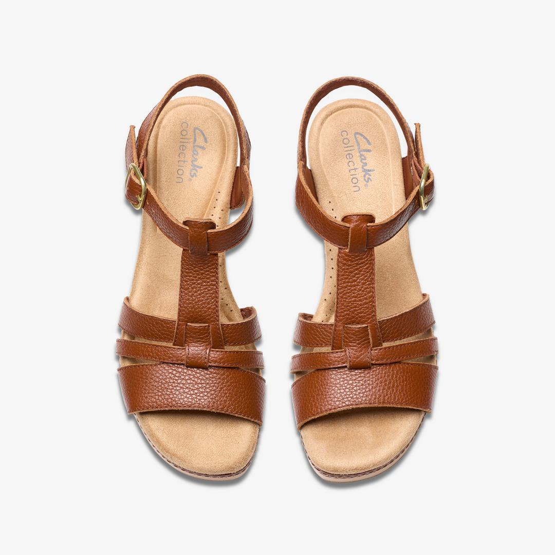 Women's Seannah Madi Tan Wedges - Image 6