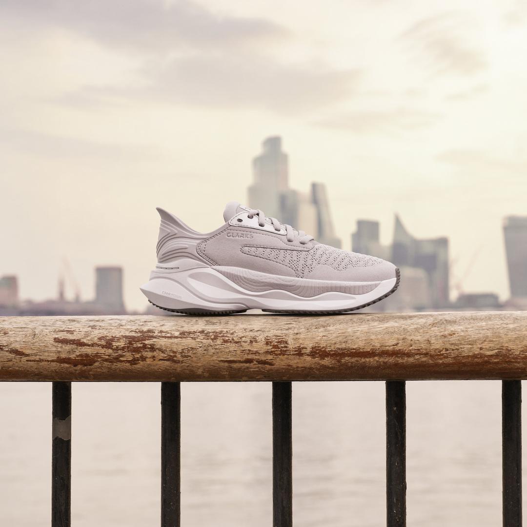 Womens Pace Walk Grey Combination Sneakers - Image 3