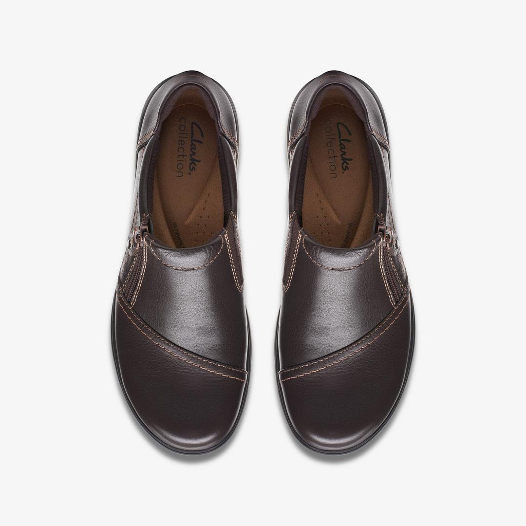 Women's Carleigh Ray Dark Brown Leather Slip Ons - Image 6