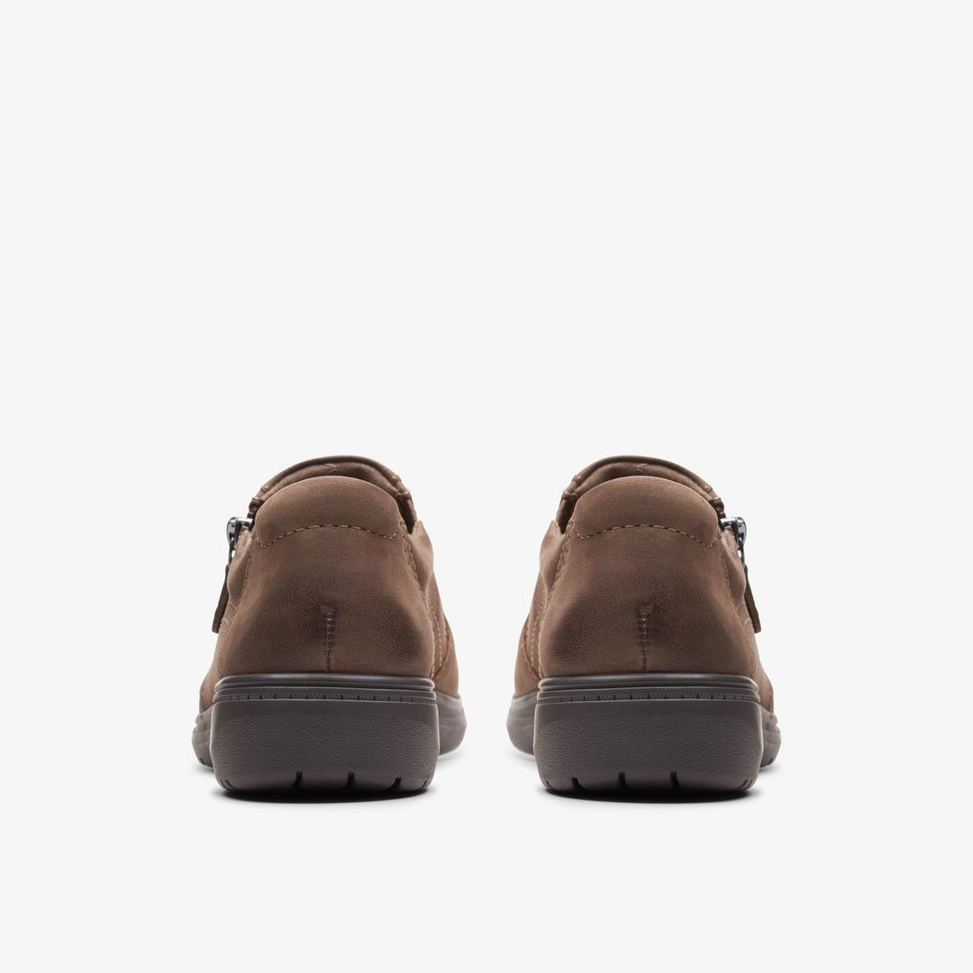 Womens Carleigh Ray Taupe Nubuck Slip Ons - Image 5