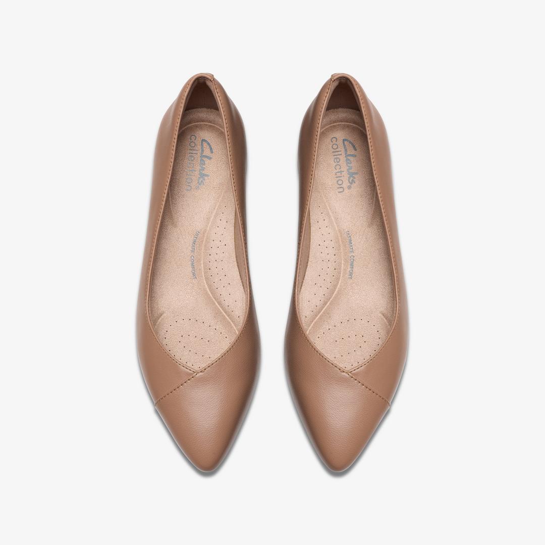 Women's Natalyn Wish Warm Beige Leather Flats - Image 6