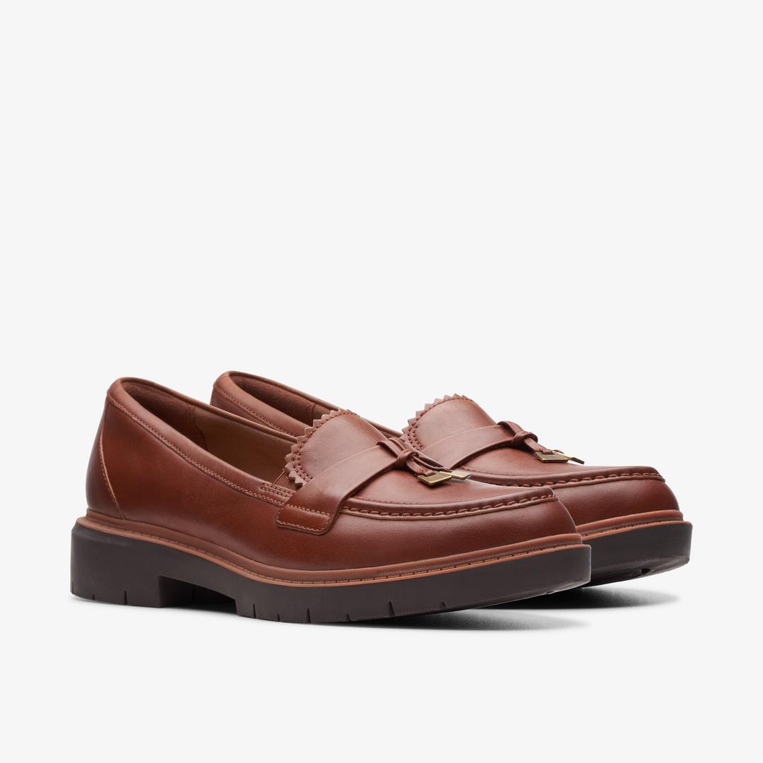 Womens Westlynn Bella Tan Leather Loafers - Image 4