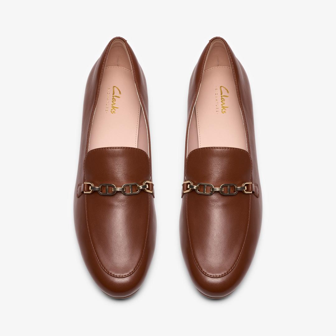 Womens Tamna Iris Tan Leather Loafer - Image 7