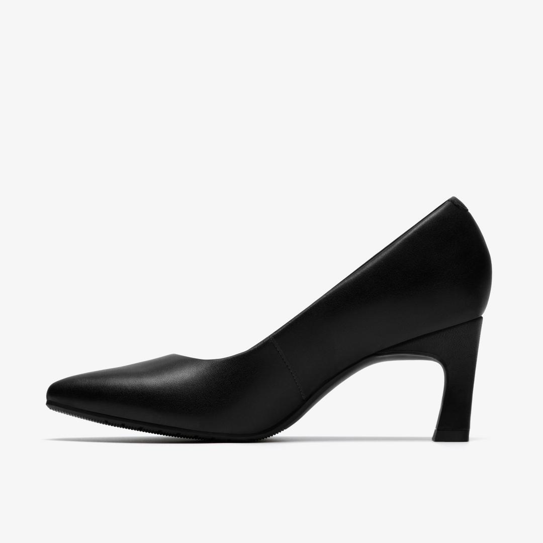 Womens Tammitha Eve Black Leather Pumps - Image 2