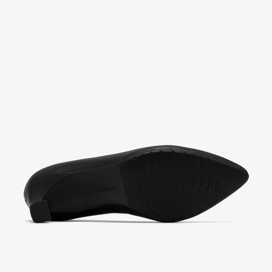 Womens Tammitha Eve Black Leather Pumps - Image 3